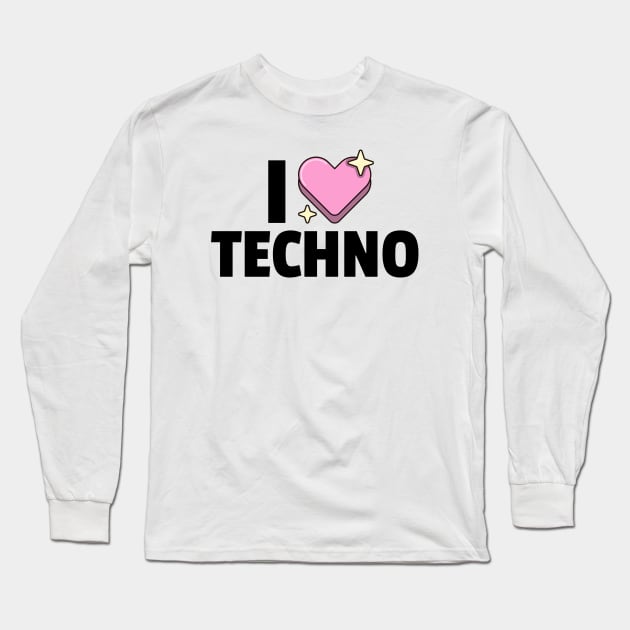 I LOVE TECHNO black